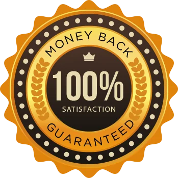 100% satisfaction — money-back guarantee