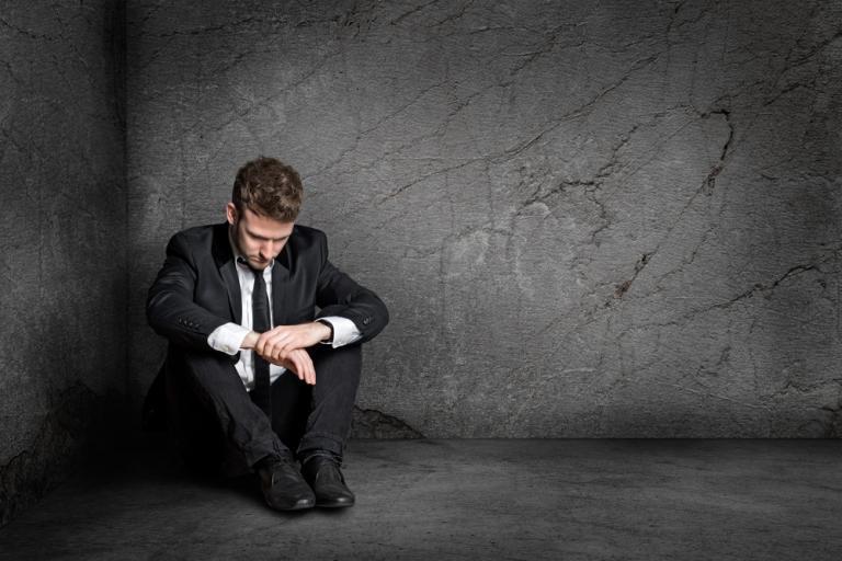 Man fearing mediocrity